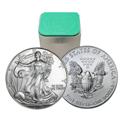 Roll of 20 - 2005 1 oz American Silver Eagle (Lot, Tube of 20)