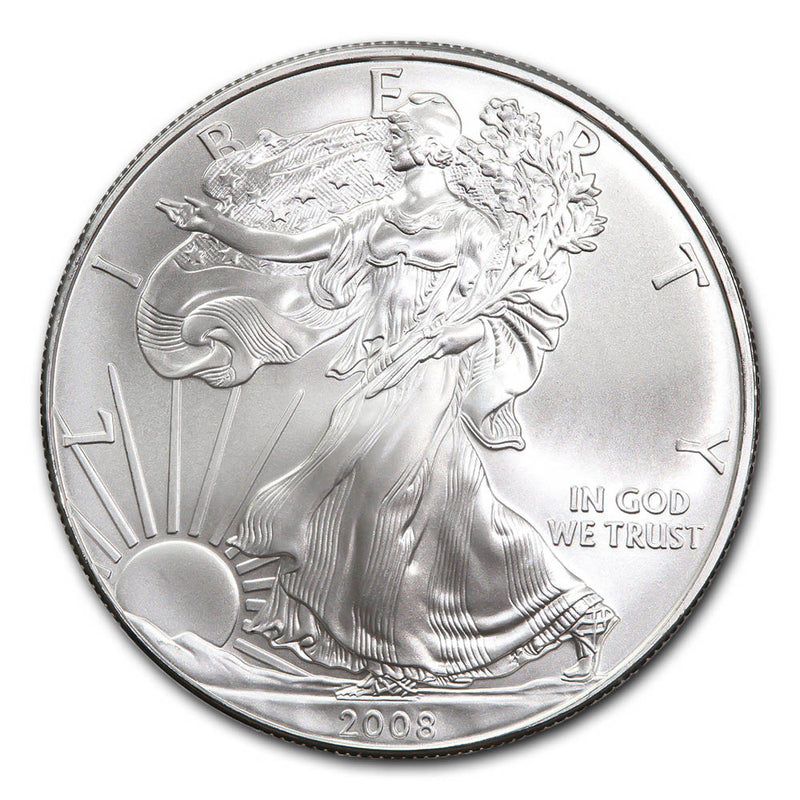 Roll of 20 - 2008 1 oz American Silver Eagle (Lot, Tube of 20)