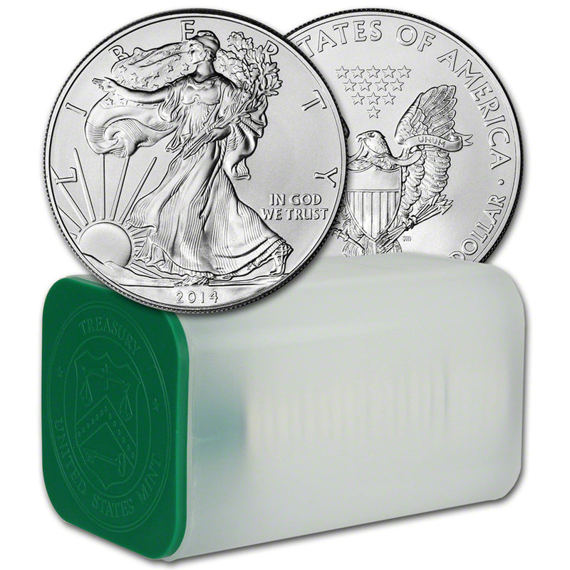 Roll of 20 - 2014 1 oz American Silver Eagle (Lot, Tube of 20)