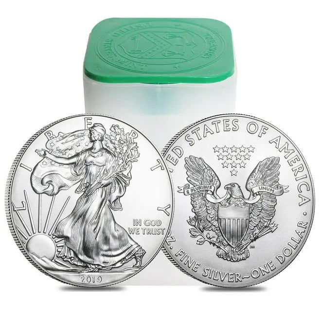 Roll of 20 - 2019 1 oz American Silver Eagle (Lot, Tube of 20)