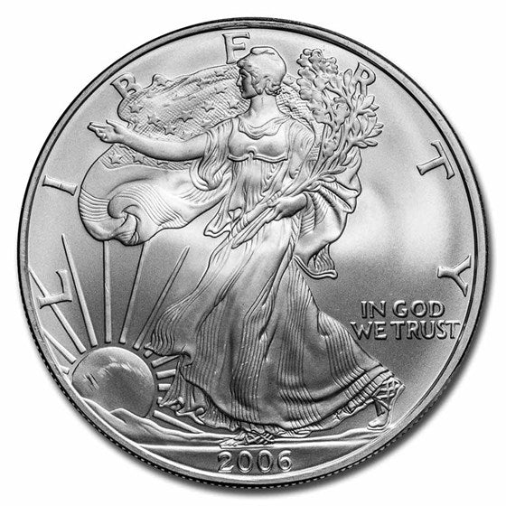 2006 American Silver Eagle .999 Fine Silver Uncirculated Us 2006