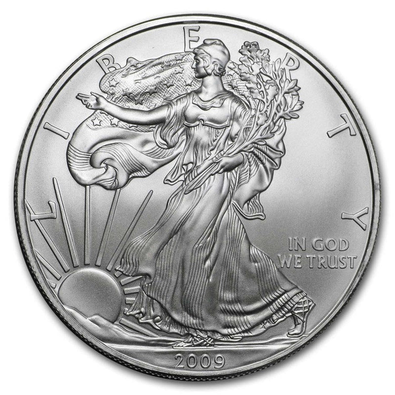 2009 American Silver Eagle .999 Fine Silver Uncirculated Us 2009