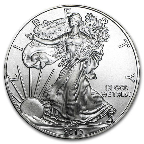 2010 American Silver Eagle .999 Fine Silver Uncirculated Us 2010