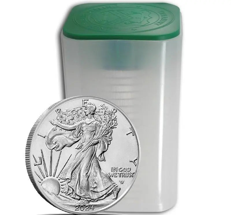 Roll of 20 - 2024 1 oz American Silver Eagle (Lot, Tube of 20)