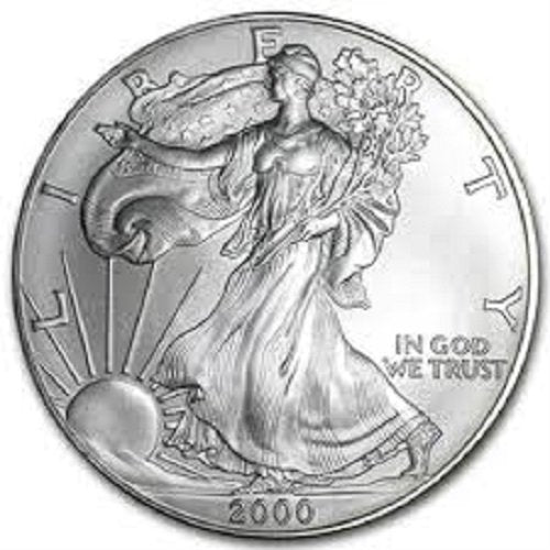 2000 American Silver Eagle .999 Fine Silver Uncirculated Us 2000