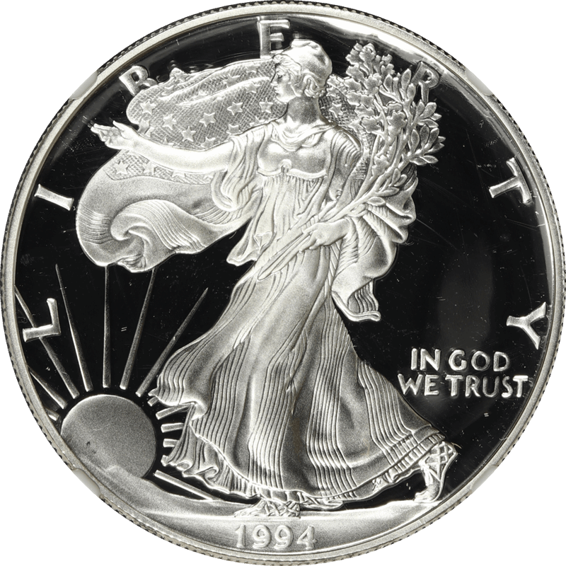 1994 American Silver Eagle .999 Fine Silver Uncirculated Us 1994