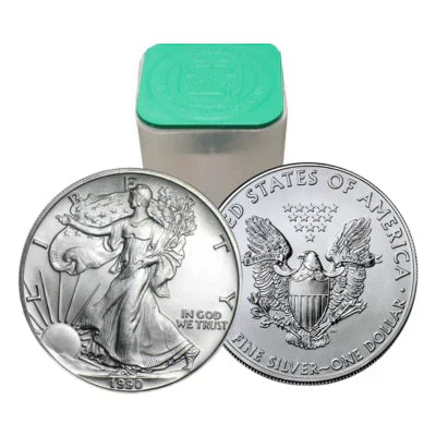 Roll of 20 - 1990 1 oz American Silver Eagle (Lot, Tube of 20)