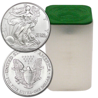 Roll of 20 - 1998 1 oz American Silver Eagle (Lot, Tube of 20)